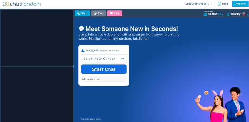 Top Apps for Live Video Chat with Girls: Chatrandom