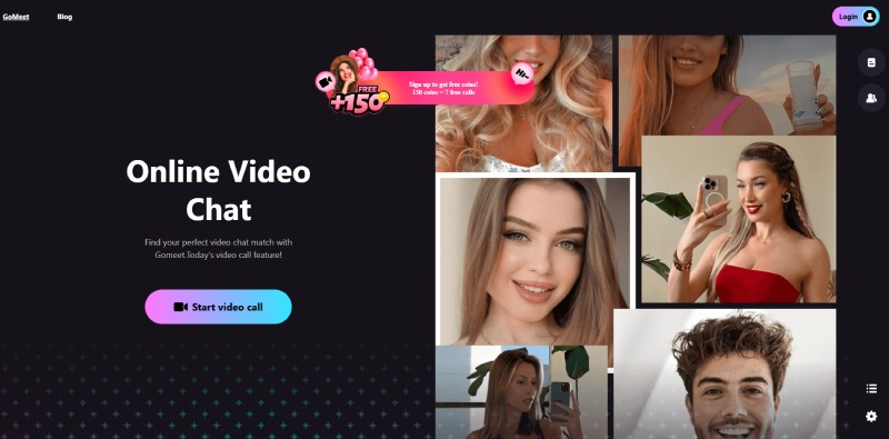 GoMeet User Interface and Design vs CooMeet Live Chat